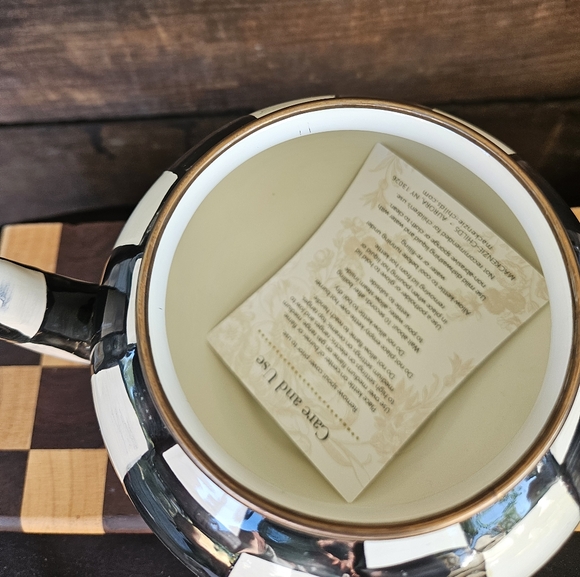 Mackenzie Childs Courtly Check Teapot Service Set - Picture 5 of 13